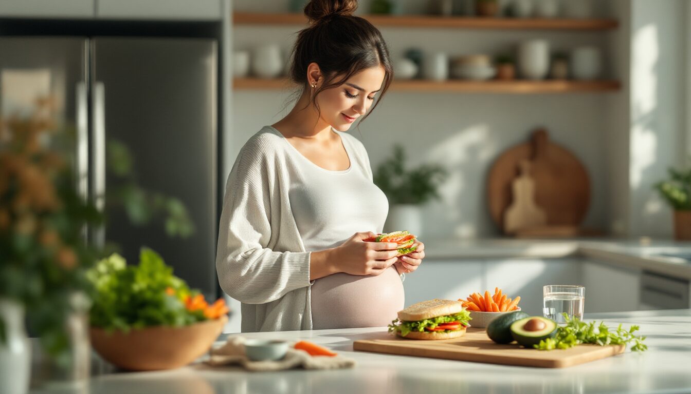 femme enceinte salami