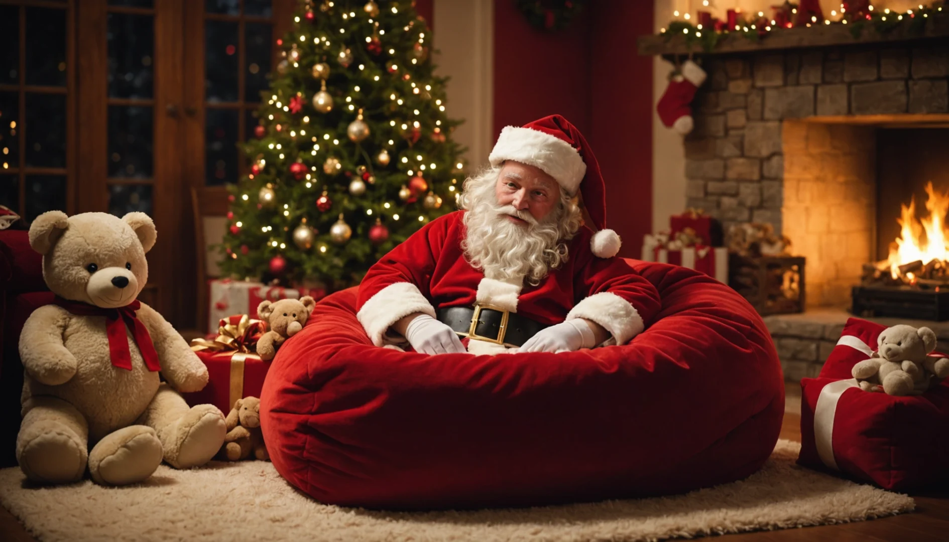 dans la hotte du père noël