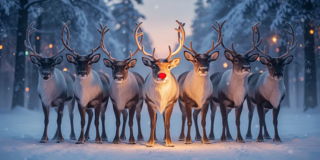 nom des rennes du père noël en français