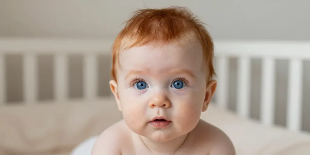 bebe cheveux roux