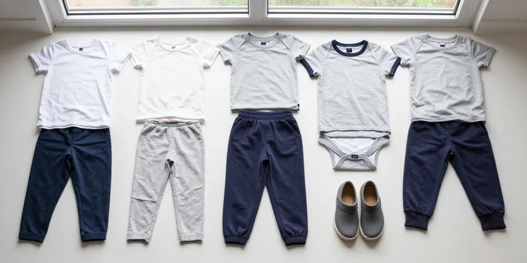 Vêtement enfant : pourquoi la garde-robe minimaliste économise temps et argent aux parents